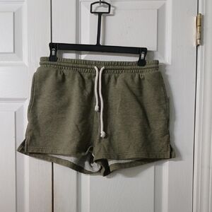 American Eagle Olive Green athletic comfy  Shorts with pockets Sz S NWOT